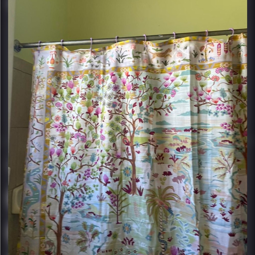 Tales Pattern Anthropologie shower curtain